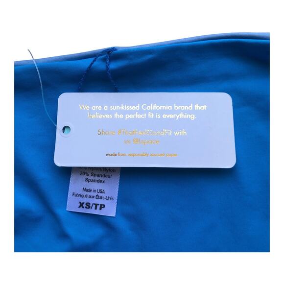 L Space Breakers Blue Reversible Classic Bikini Bottom Women's Size XS NWT - Picture 8 of 11